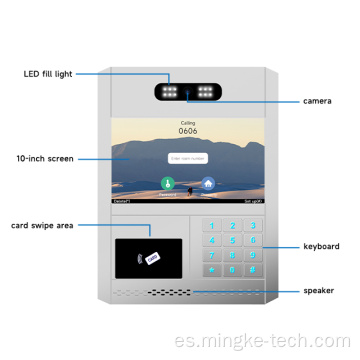 NUEVO Teléfono de la puerta del sistema de intercomunicador de diseño para multiaparación